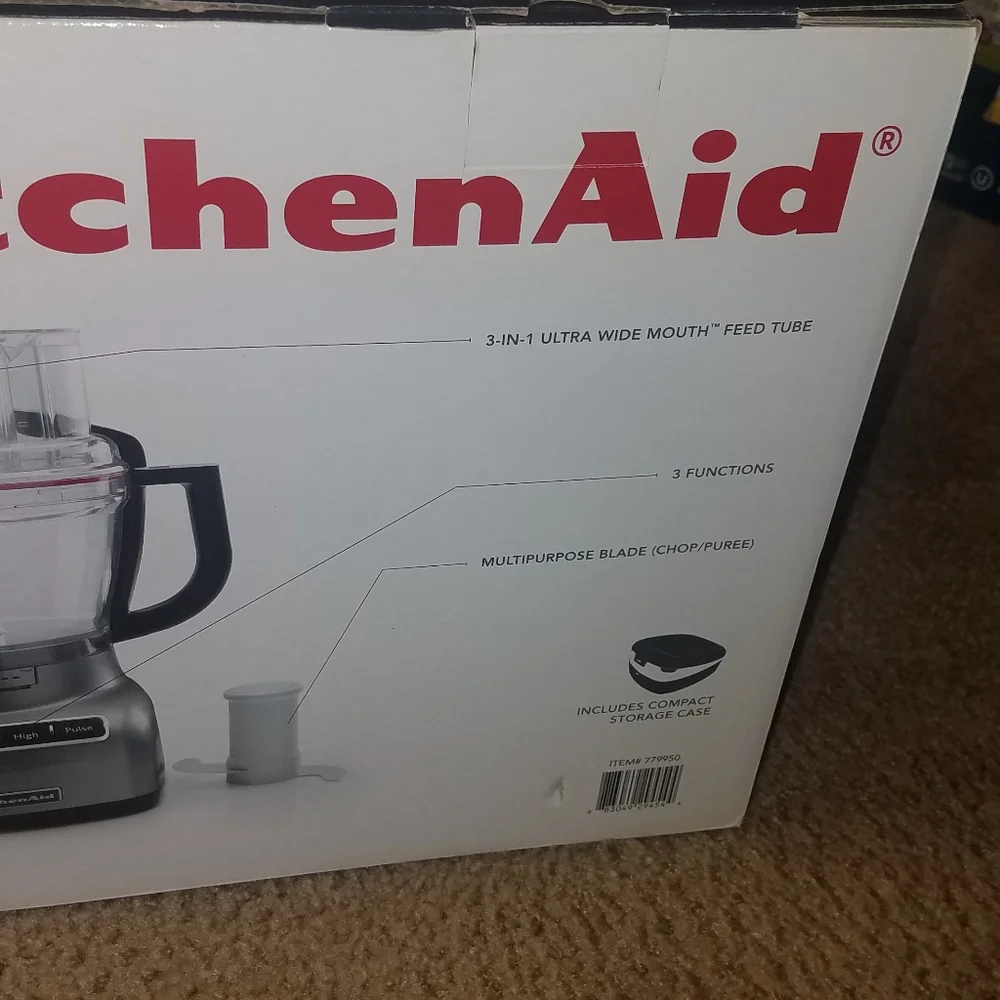 Kitchenaid  13 cup wide mouth food processor  new - Picture 3 of 3